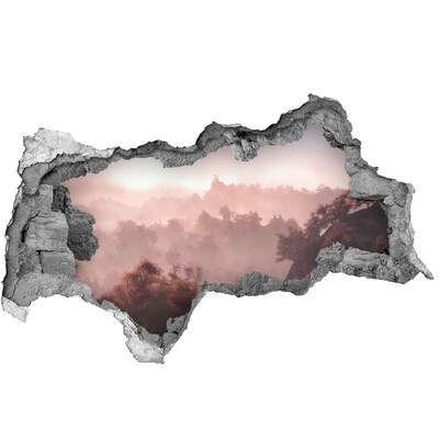 3d-s lyukat fali matrica Hegyi táj reggel