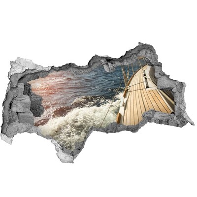 3d-s lyukat fali matrica Hajókirándulás viharos tengeren