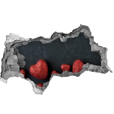 3d-s lyukat fali matrica Egy romokban heverő szív