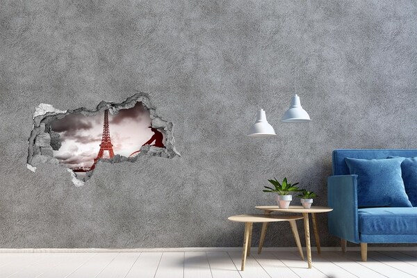 3d-s lyukat fali matrica Az Eiffel-torony Párizsban