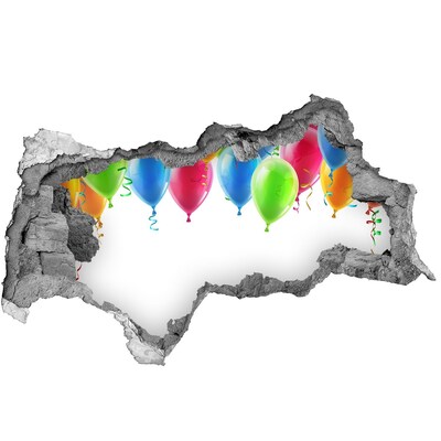 3d-s lyukat fali matrica Léggömbök egy lyukban a falban