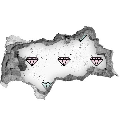 3d-s lyukat fali matrica Gyémántfal