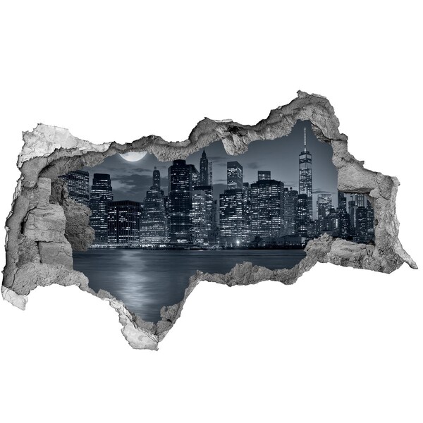 3d-s lyukat fali matrica New York látképe