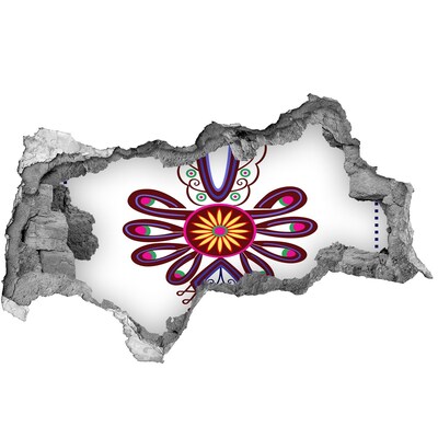 3d-s lyukat fali matrica Színes etnikai minta