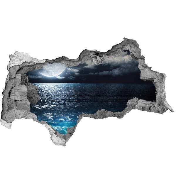 3d-s lyukat fali matrica Éjszakai kilátás a tengerre