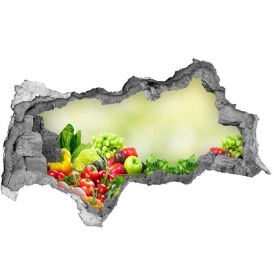 3d-s lyukat fali matrica Gyümölcsök és zöldségek a kertben