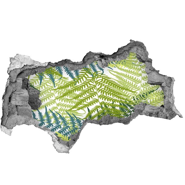 3d-s lyukat fali matrica A páfrányok minta