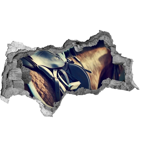 3d-s lyukat fali matrica Egy ló lelőtt egy fal mögül