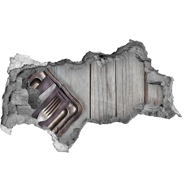 3d-s lyukat fali matrica Egy bájos étkező rusztikus stílusban