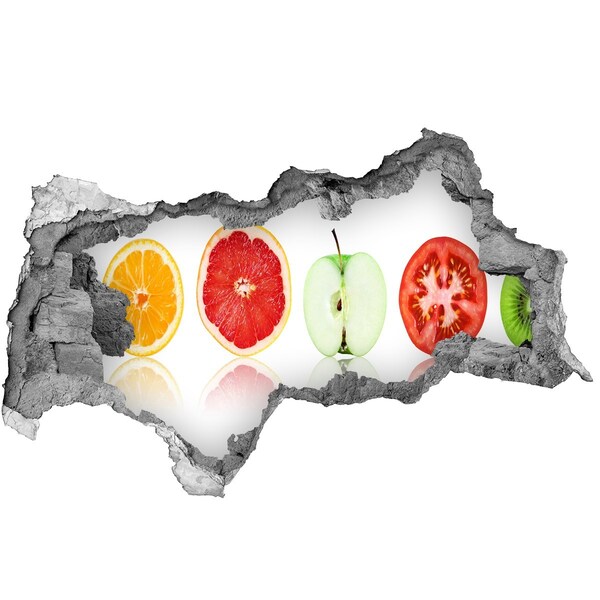 3d-s lyukat fali matrica Gyümölcs illúzió betonban