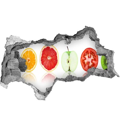 3d-s lyukat fali matrica Gyümölcs illúzió betonban