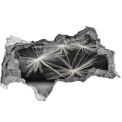 3d-s lyukat fali matrica Pitypang virágok betonban