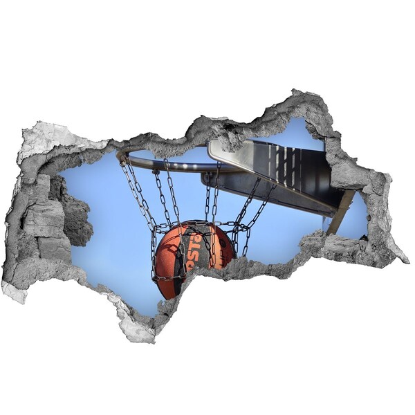 3d-s lyukat fali matrica Kosárlabda lövés akcióban