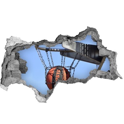 3d-s lyukat fali matrica Kosárlabda lövés akcióban