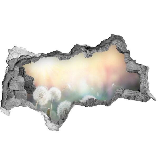 3d-s lyukat fali matrica A virágvilág a lyuk mögött