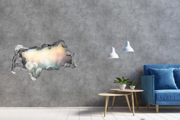 3d-s lyukat fali matrica A virágvilág a lyuk mögött