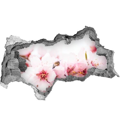 3d-s lyukat fali matrica Cseresznyevirágzás méhecskével