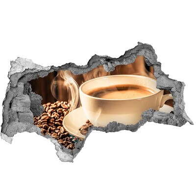 3d-s lyukat fali matrica Kávé egy kőlyukban