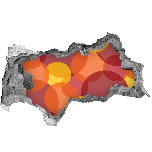 3d-s lyukat fali matrica Színes körök