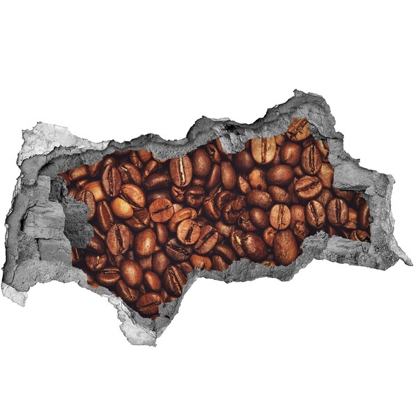 3d-s lyukat fali matrica Kávé betonban