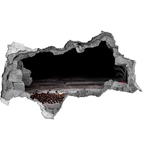 3d-s lyukat fali matrica Kávé a beton szívében