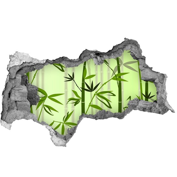 3d-s lyukat fali matrica Zöld bambuszerdő