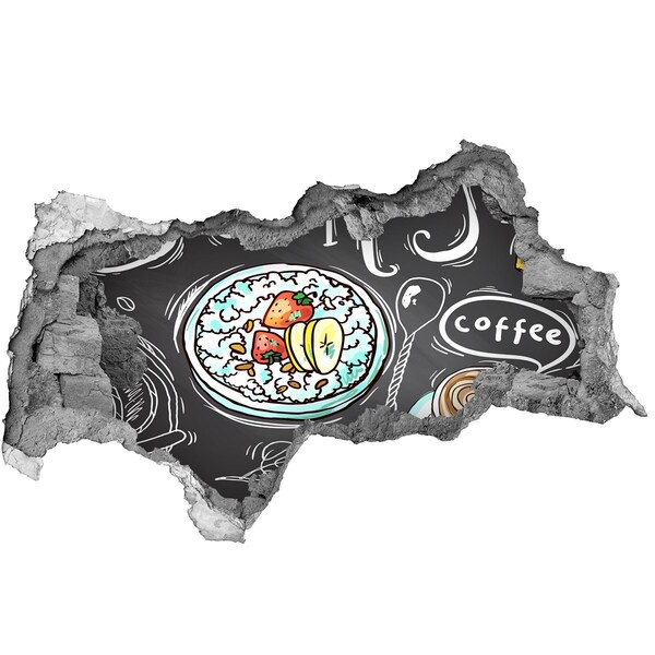 3d-s lyukat fali matrica Retro reggeli