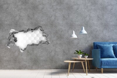 3d-s lyukat fali matrica Törött fal hatszögletű mintával