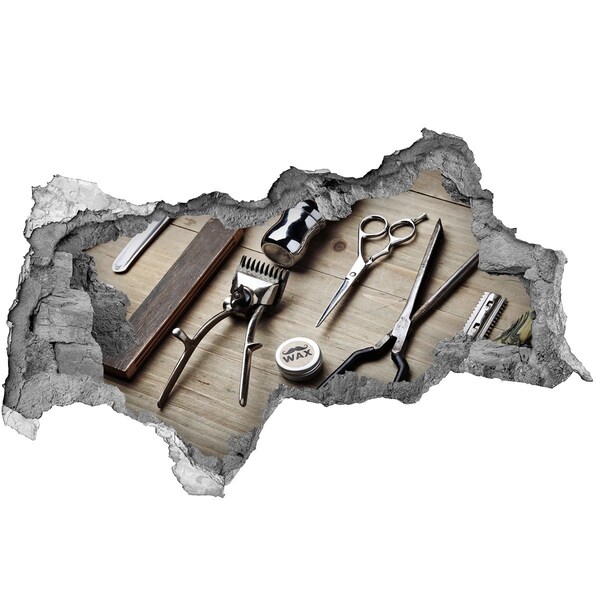 3d-s lyukat fali matrica Fodrászműhely