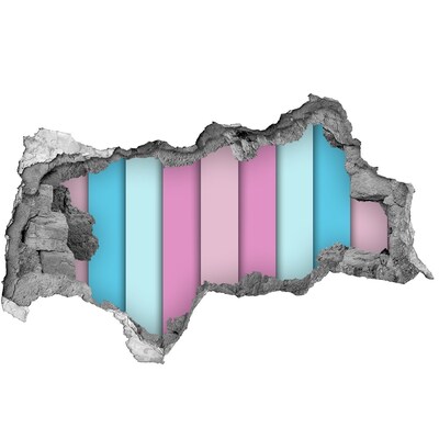 Lyuk 3d fali matrica Egy színes fal romokban