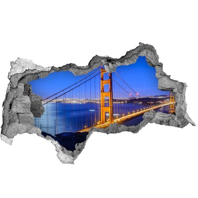 Lyuk 3d fali matrica Golden Gate San Franciscóban