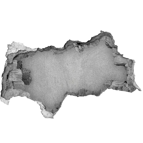 Lyuk 3d fali matrica Repedt fal, kilátással a betonra