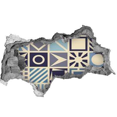 Lyuk 3d fali matrica Geometria a falon