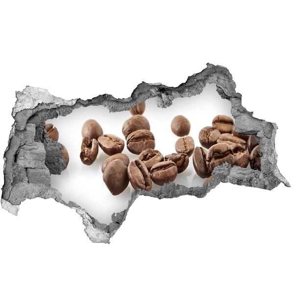 Lyuk 3d fali matrica Kávé a fal szívében