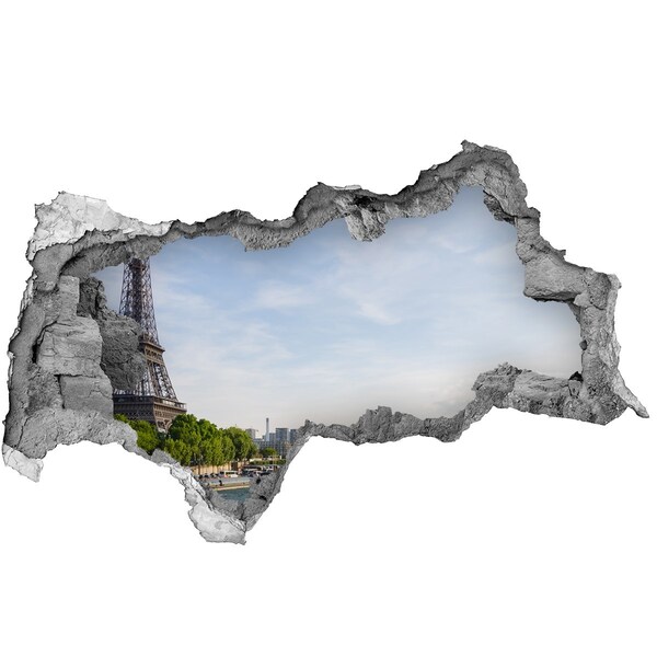 Lyuk 3d fali matrica Az Eiffel-torony Párizsban