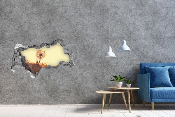 Lyuk 3d fali matrica Egy virág a nap sugaraiban