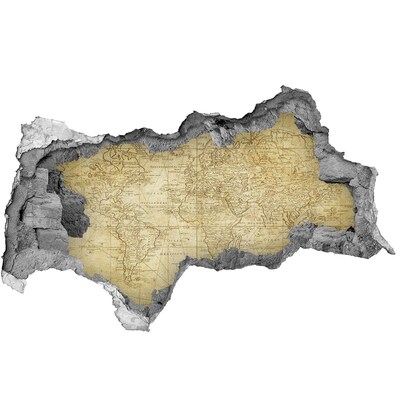 Lyuk 3d fali matrica Régi világtérkép