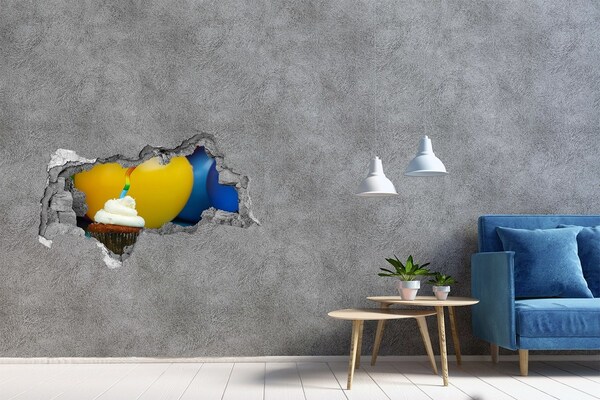 Lyuk 3d fali matrica Születésnapi meglepetés