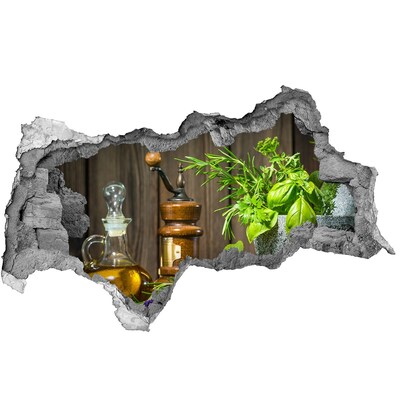 Lyuk 3d fali matrica Gyógynövényes sarok a konyhában