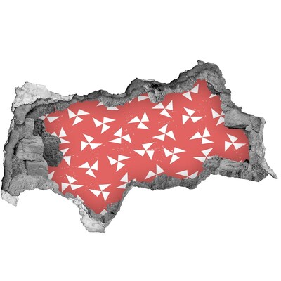 Lyuk 3d fali matrica Piros árnyalatú minta