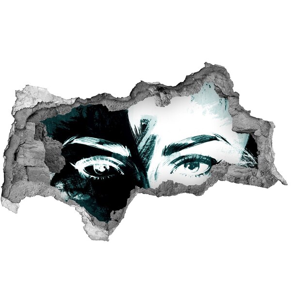 Lyuk 3d fali matrica Szemek a betonban