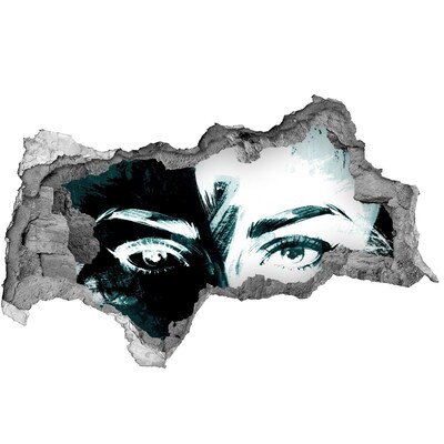 Lyuk 3d fali matrica Szemek a betonban