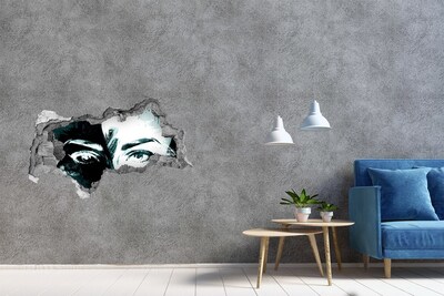 Lyuk 3d fali matrica Szemek a betonban