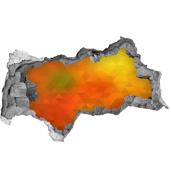 Lyuk 3d fali matrica Absztrakció háromszögek