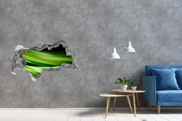 Lyuk 3d fali matrica Zöld táj a lyuk mögött