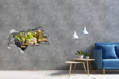 Lyuk 3d fali matrica Sajtos élvezetek a napon