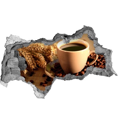 Lyuk 3d fali matrica Kávébabokkal