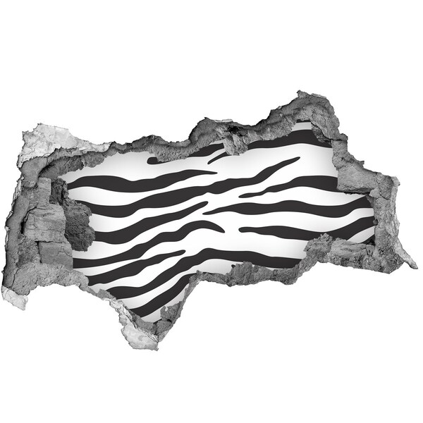 Lyuk 3d fali matrica Zebra a falban