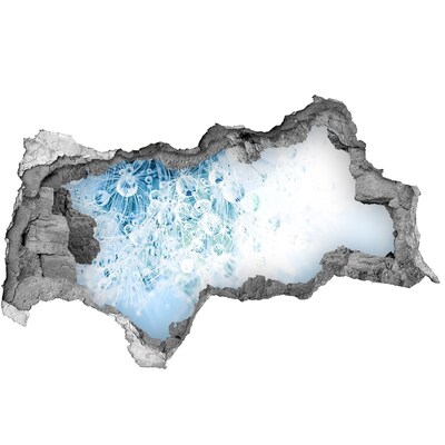 Lyuk 3d fali matrica Pitypangok kékben