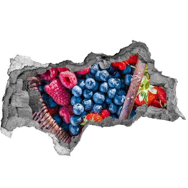 Lyuk 3d fali matrica Gyümölcsös lyuk a falban